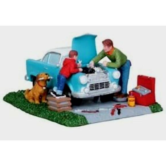 NEW IN BOX RETIRED VINTAGE "TUNE-UP" LEMAX HOLIDAY TABLETOP COLLECTIBLE - Picture 7 of 8